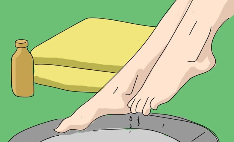 Baño de vinagre de manzana para hongos en los pies